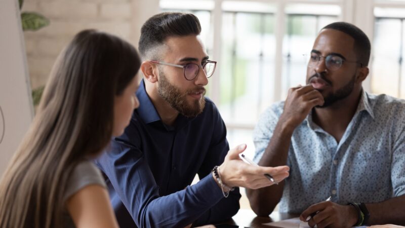 People discussing considerations for investing with self-directed IRAs.