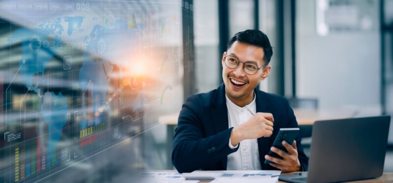 Man deciding whether to invest in fractional art ownership 