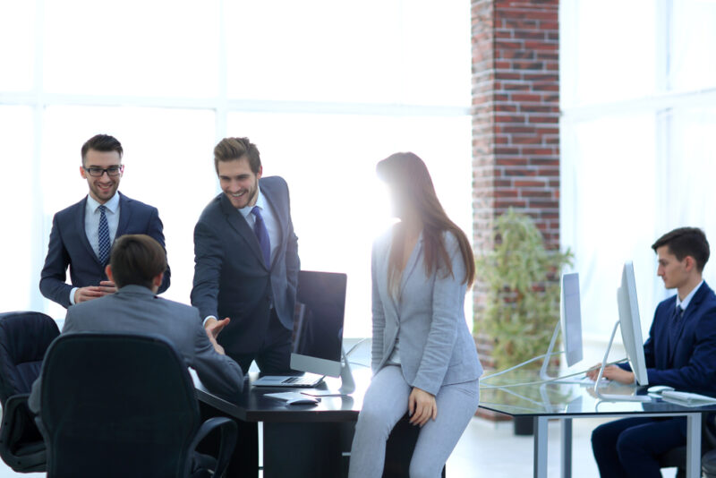 Man making a business deal in private assets investment